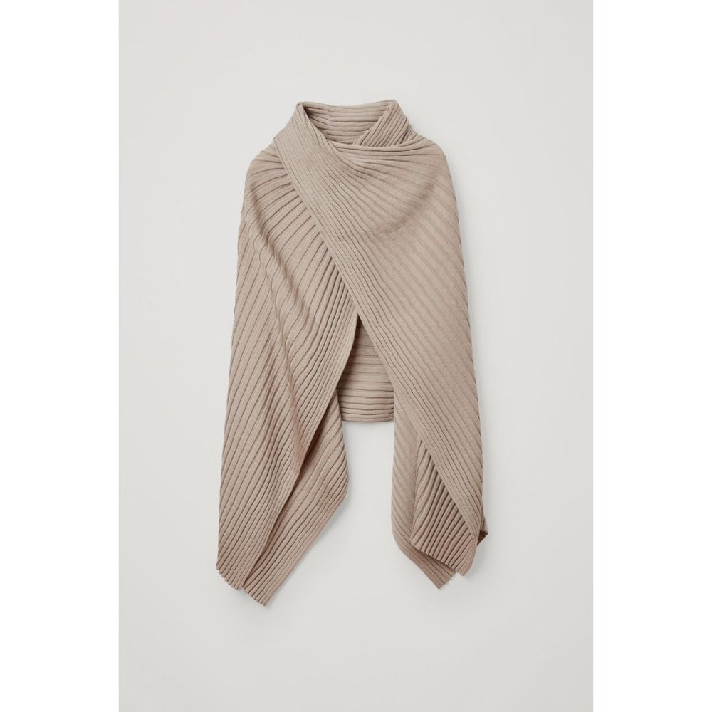 COS Ribbed Beige Wrap - Picture 9 of 9